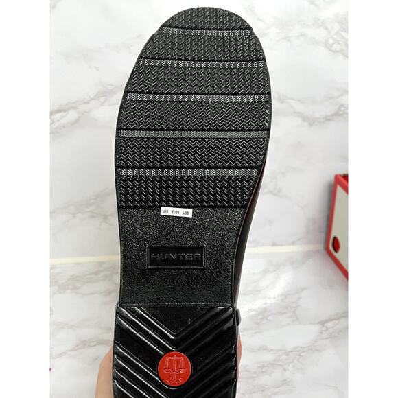 Hunter Refined Gloss Quilt Chelsea boots in black, size 8 - Picture 13 of 13